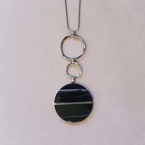 Classy Black Pendant Necklace